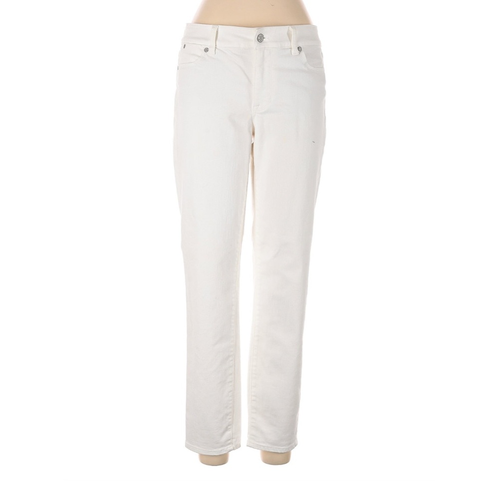 NWT Talbots Flawless Five-Pocket Boyfriend Straight Leg Jeans with Rolled Cuff